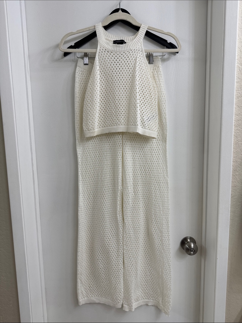Sincerely Jules White Knit Two-Piece Set